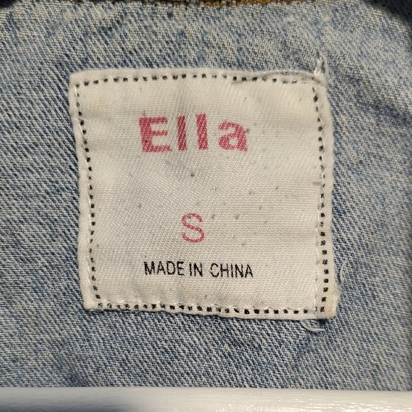 Ella Light Blue Distressed Denim Jacket - Picture 2 of 5